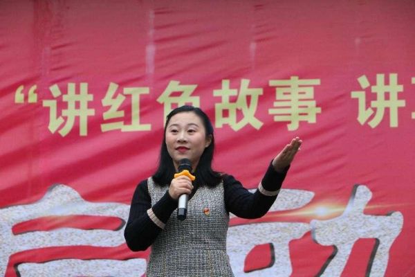 講“紅色”故事主題教育活動(dòng)。永川區(qū)上游小學(xué)校供圖