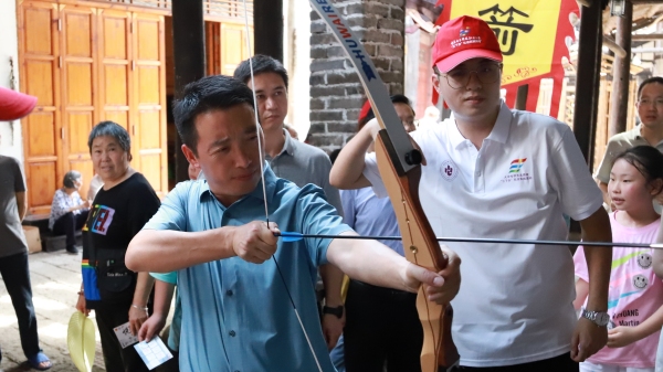 射箭活動。重慶電子科技職業(yè)大學供圖