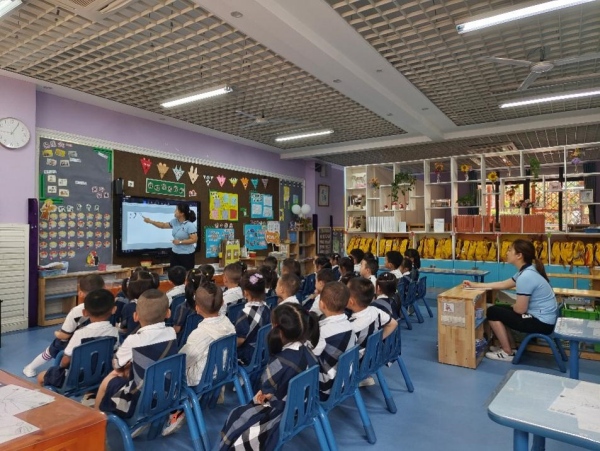 學(xué)監(jiān)督導(dǎo)。合川區(qū)新華幼兒園供圖