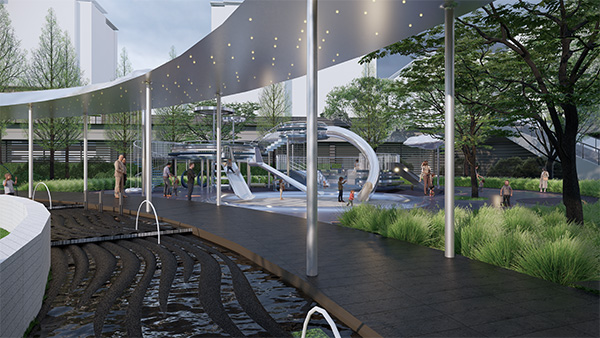 萬科星光天空之城效果圖。重慶萬科供圖