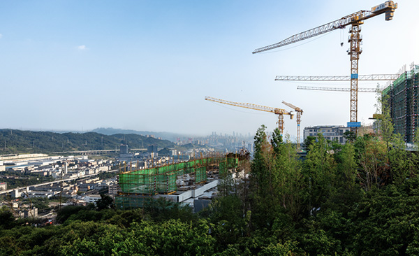 項(xiàng)目視野實(shí)景圖。越秀重慶供圖