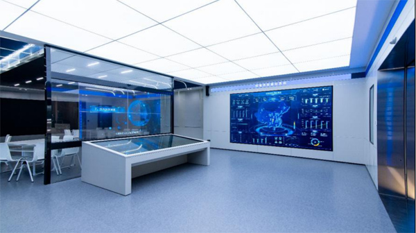 智慧校園指揮中心內(nèi)景。學校供圖