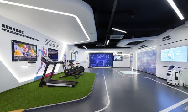 學校智慧物聯(lián)實訓基地內(nèi)景。學校供圖