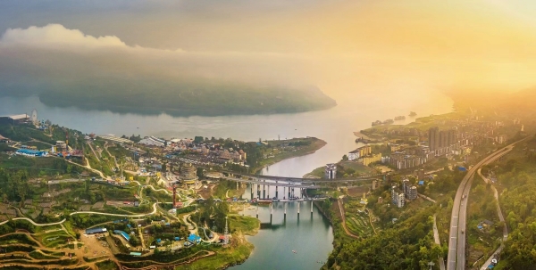 藺市美景。藺市街道供圖