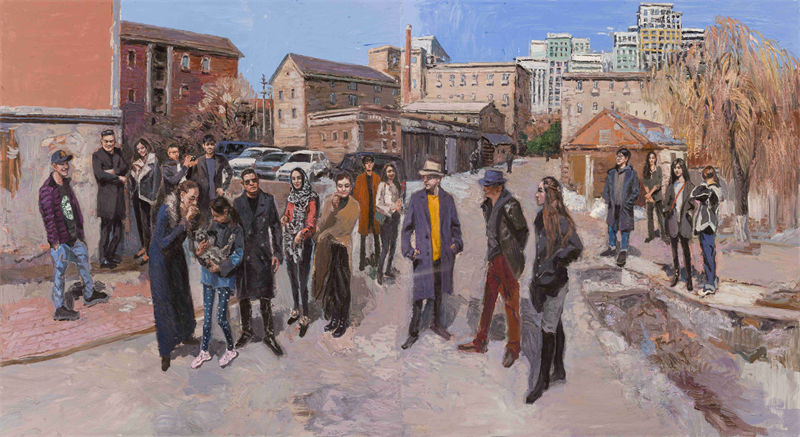 《陽(yáng)和起》220cmX400cm+油畫(huà)+2020