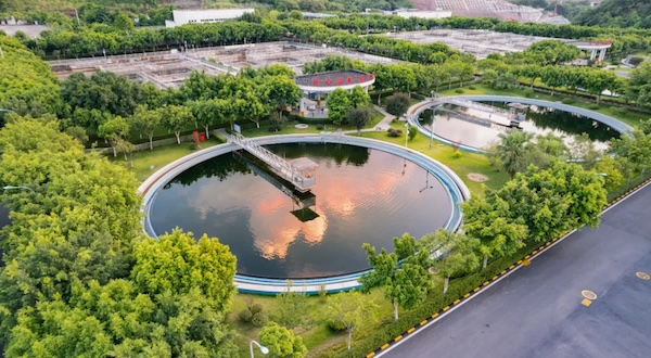 九曲河污水處理廠。重慶水務(wù)環(huán)境集團(tuán)供圖