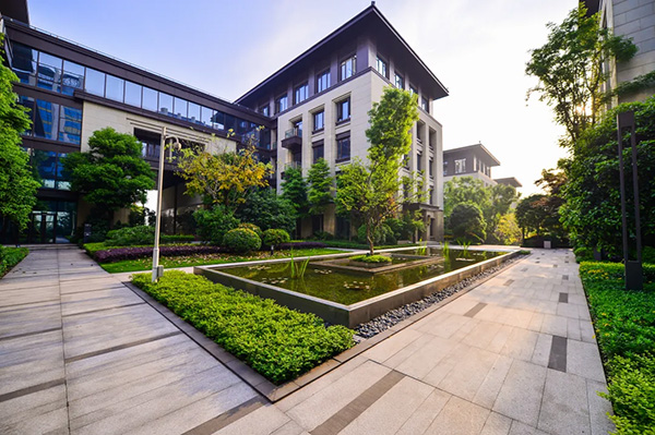 園區(qū)實景圖。重慶總部城供圖