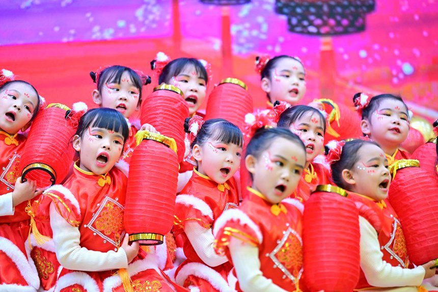 “國潮迎新年”的主題活動。郭旭攝