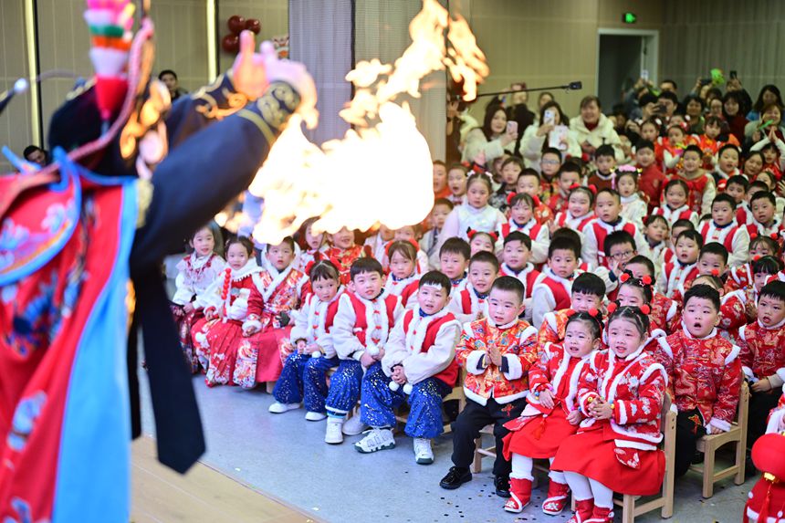 “國潮迎新年”的主題活動。郭旭攝