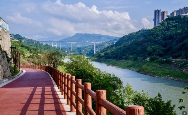 龍河生態(tài)廊道。豐都縣融媒體中心供圖