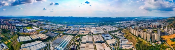 重慶樞紐港產(chǎn)業(yè)園（江津片區(qū)）。江津區(qū)委宣傳部供圖