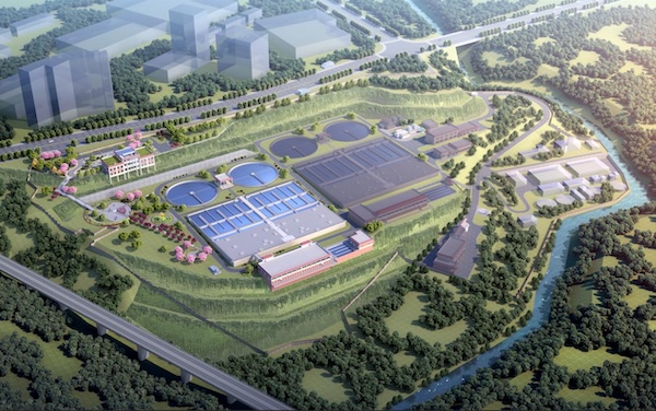 肖家河污水處理廠四期擴(kuò)建工程效果圖。重慶碧水源建設(shè)項(xiàng)目管理有限責(zé)任公司供圖