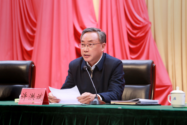 南岸區(qū)委書記、重慶經開區(qū)黨工委書記（兼）許洪斌。唐文蕤攝