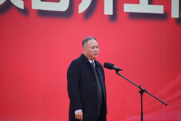 重慶機電職業(yè)技術(shù)大學校長石曉輝致辭。重慶機電職業(yè)技術(shù)大學供圖