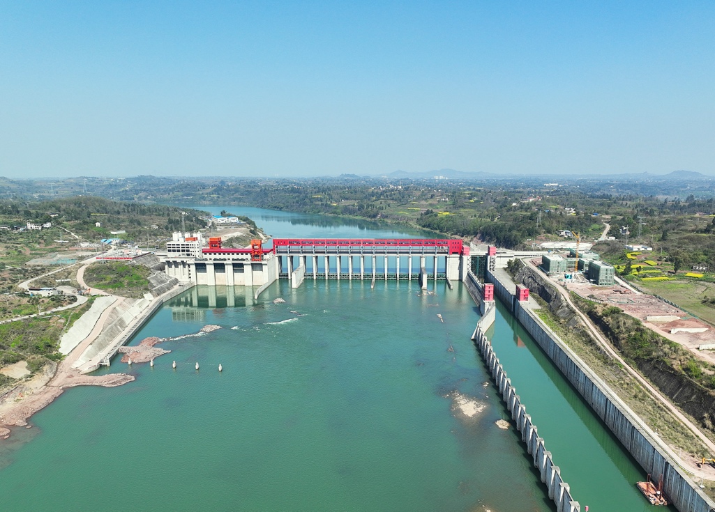 嘉陵江利澤航運樞紐。重慶高速集團(tuán)供圖