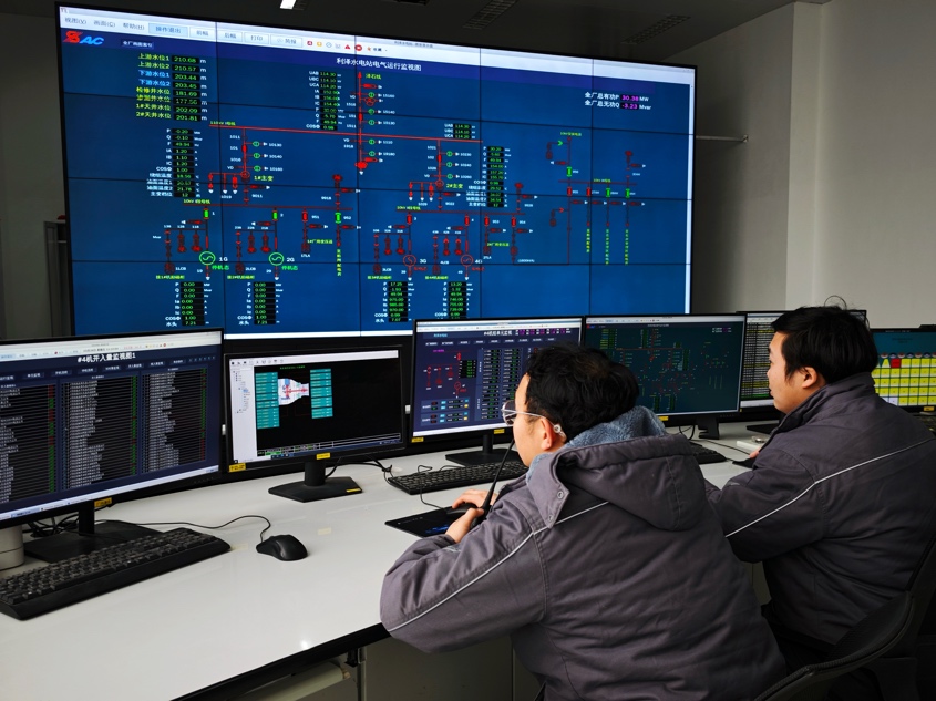 嘉陵江利澤航運樞紐電站4臺機組全部投運。重慶高速集團(tuán)供圖
