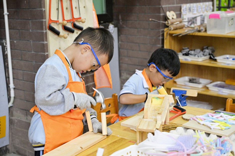科學(xué)探究活動。大渡口幼兒園供圖