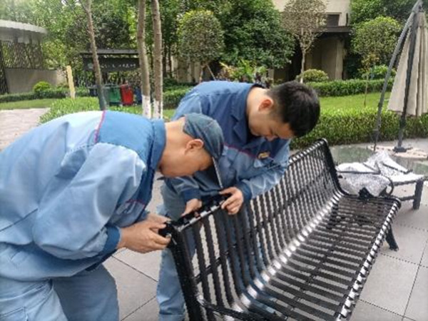 公區(qū)煥新。東原仁知服務供圖