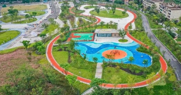 九龍坡區(qū)龍門公園。重慶市住房城鄉(xiāng)建委供圖