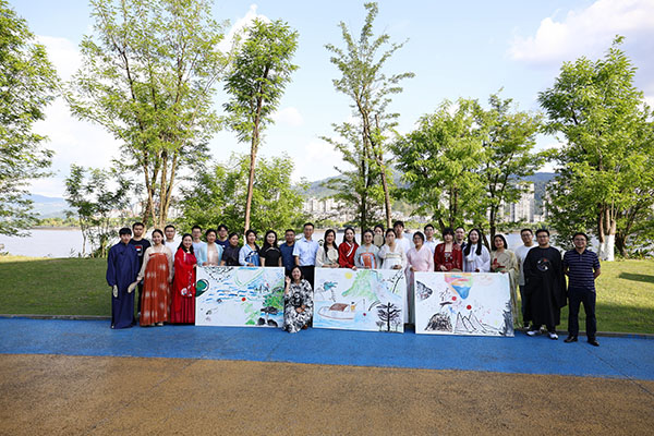 干警借助“帥鄉(xiāng)法韻”平臺組織開展傳統(tǒng)文化活動。開州區(qū)人民法院供圖