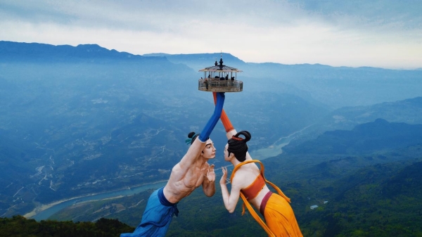 飛天之吻。武隆區(qū)委宣傳部供圖