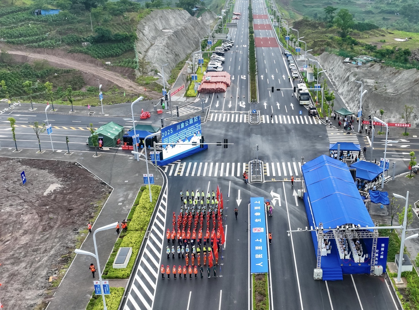 聯(lián)合演練現(xiàn)場。重慶市交通運輸委供圖