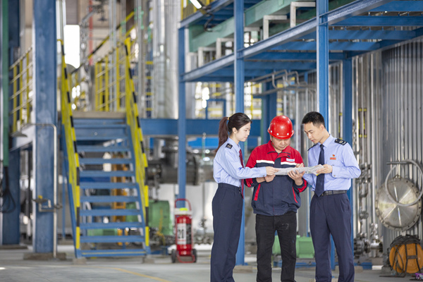 大足區(qū)稅務人員走訪重慶元和精細化工股份有限公司，了解生產經(jīng)營情況，輔導企業(yè)所得稅匯算清繳政策及相關風險。蔣檸澤 攝