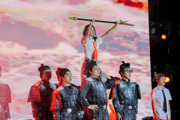 節(jié)目匯演。重慶工貿(mào)職業(yè)技術(shù)學(xué)院供圖