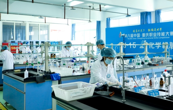 比賽現(xiàn)場。重慶工貿(mào)職業(yè)技術(shù)學(xué)院供圖