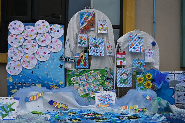 系列活動：畫展。北碚區(qū)椿山幼兒園供圖