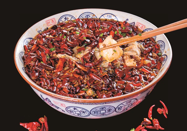 王老太婆水煮魚。渝北區(qū)商務(wù)委供圖