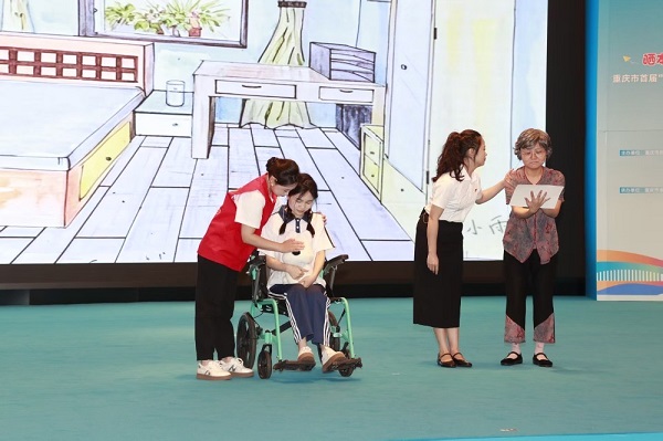 兒童主任技能大賽現(xiàn)場。重慶市民政局供圖