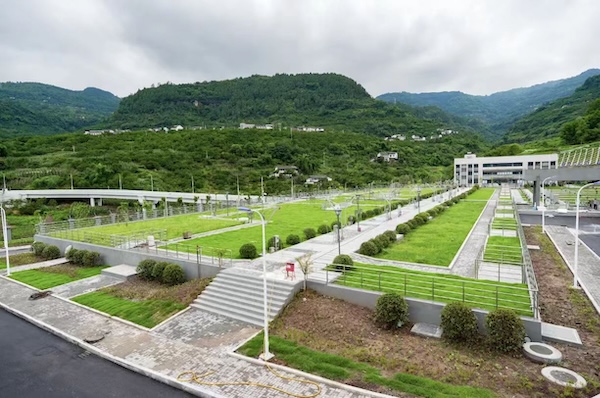 萬州江南（密溪溝）污水處理廠。萬州區(qū)住房城鄉(xiāng)建委供圖