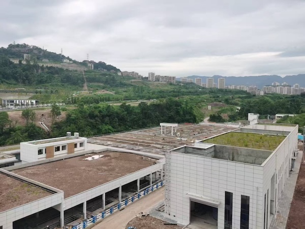 萬州何家?guī)r污水處理廠。萬州區(qū)住房城鄉(xiāng)建委供圖