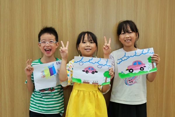 小朋友作品展示。重慶理工大學(xué)供圖