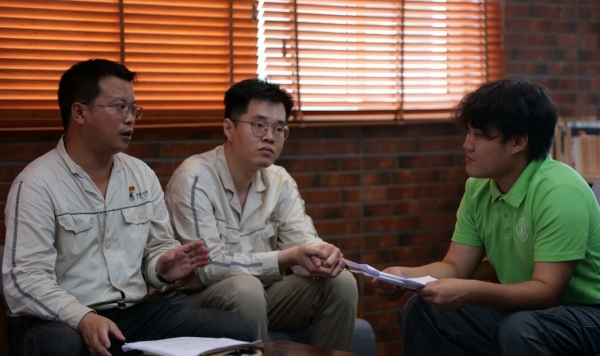 訪談現(xiàn)場。重慶電力高等專科學校供圖