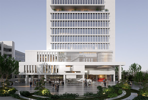 重慶衛(wèi)視數(shù)字文創(chuàng)基地效果圖。長(zhǎng)廈安基建筑設(shè)計(jì)供圖