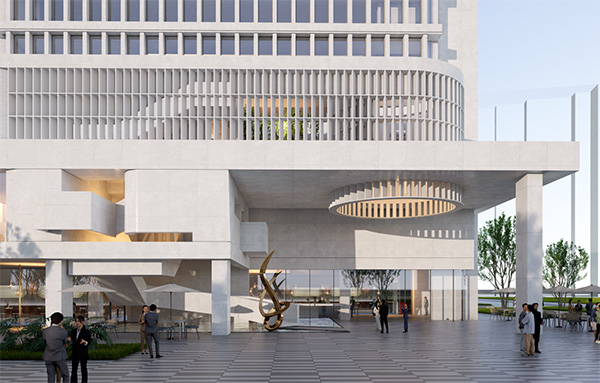 重慶衛(wèi)視數(shù)字文創(chuàng)基地效果圖。長(zhǎng)廈安基建筑設(shè)計(jì)供圖