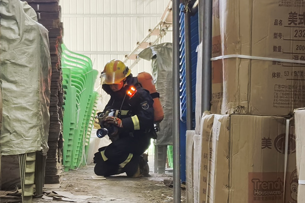 實戰(zhàn)演練現(xiàn)場。重慶市涪陵區(qū)消防救援局供圖