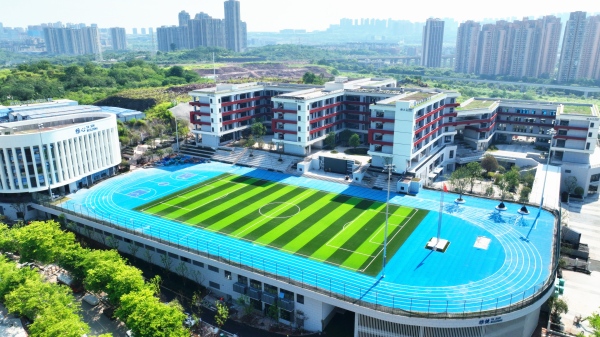 金海學(xué)校項(xiàng)目實(shí)景航拍圖。受訪者供圖