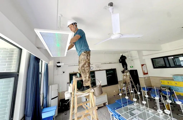 黃炎培中學(xué)施工現(xiàn)場。渝北區(qū)教委供圖