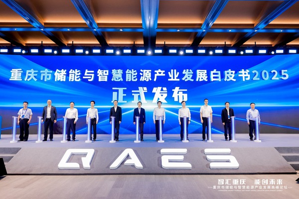 《重慶市儲能與智慧能源產(chǎn)業(yè)發(fā)展白皮書2025》發(fā)布現(xiàn)場。主辦方供圖