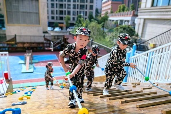 活動(dòng)現(xiàn)場(chǎng)。北碚區(qū)椿山幼兒園供圖