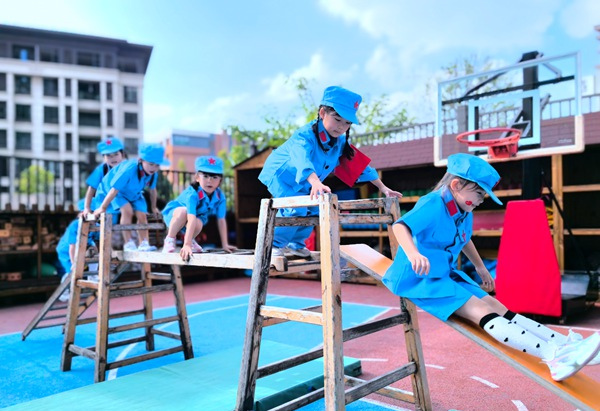 活動(dòng)現(xiàn)場(chǎng)。北碚區(qū)椿山幼兒園供圖