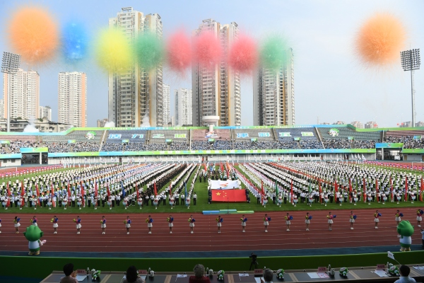 五運會開幕儀式。蘇盛宇攝