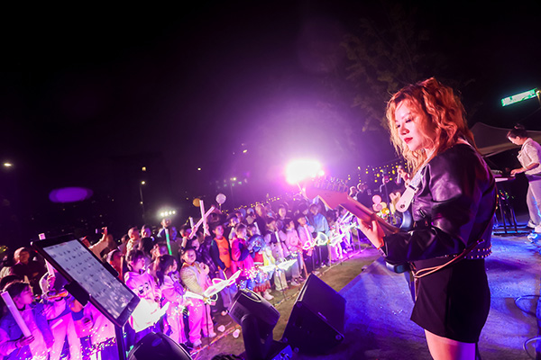 老友生活節(jié)音樂節(jié)現(xiàn)場。東原仁知供圖