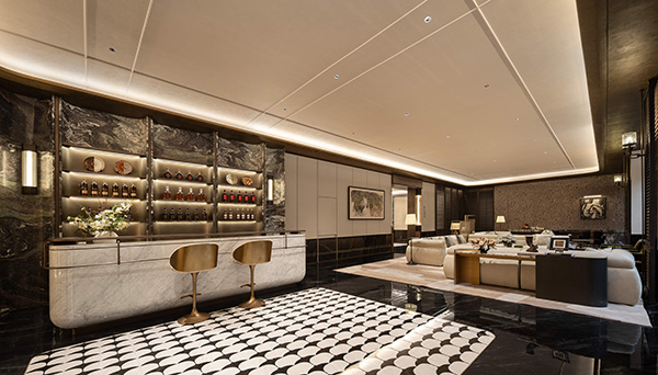 綠城春風(fēng)晴翠極萃項(xiàng)目歸家大堂。綠城供圖