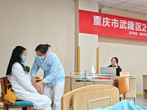 比賽現(xiàn)場(chǎng)。重慶市一福養(yǎng)老發(fā)展中心供圖