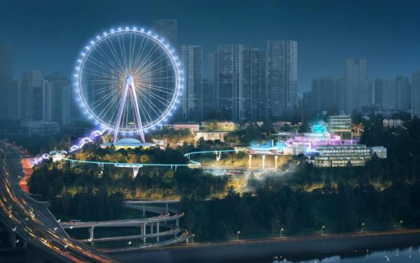 重慶游樂(lè)園數(shù)字文旅場(chǎng)景。南岸區(qū)融媒體中心供圖