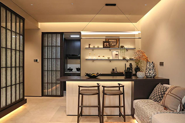 韜光小院樣板間實(shí)景圖。禹洲·博學(xué)家供圖